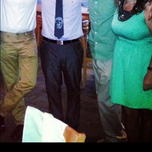 Racerback, embellished neckline cocktail dress - Picture 7 of 7